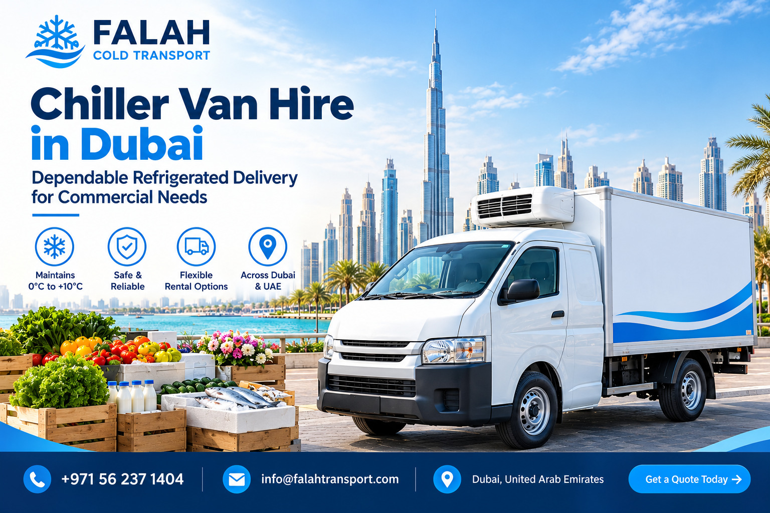 Chiller Van Hire in Dubai: Refrigerated Delivery Solutions